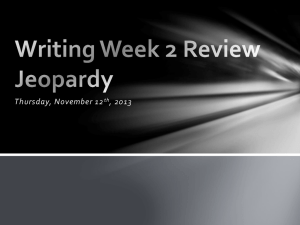 Writing Week 2 Jeopardy Top 10 Writing Mistakes Improving