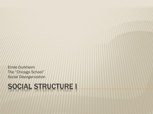 Social Structure I