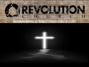 Ecclesiastes 4:13-16 - Revolution Church MPLS
