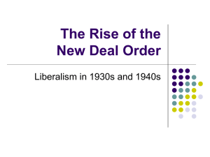 The Rise of the New Deal Order