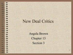 New Deal Critics
