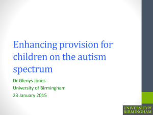 Autism through the Lifespan - Hertfordshire Grid for Learning