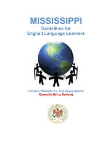 Mississippi ELL Guidelines - Mississippi Department of Education