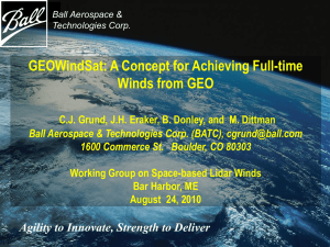 GEOWindSat: A Concept for Achieving Full
