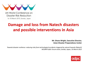 Wright_ADPC - Third UN World Conference on Disaster Risk