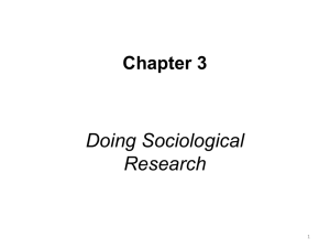 Doing Sociological Research