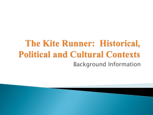 The Kite Runner: Historical, Political and Cultural Contexts