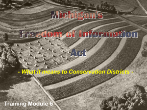 Module 6 - Michigan Association of Conservation Districts
