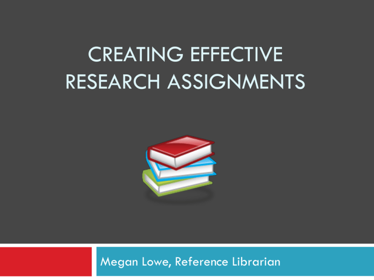 research assignments meaning