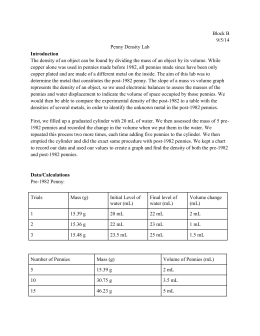 Gold Penny Chem Lab