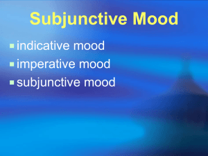 Subjunctive mood