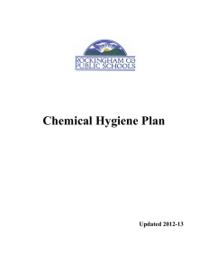 Chemical Hygiene Plan 1 - Science in Rockingham County