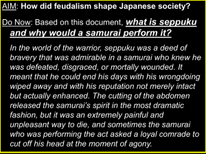 japanse feudalism ppt