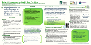 Cultural Competency for Health Care Providers Poster