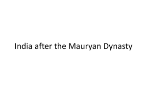 India after the Mauryan Dynasty
