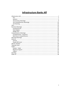 Infrastructure Banks Affirmative – MSDI 2012