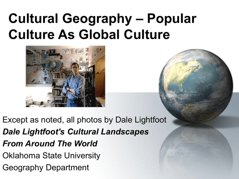 global culture and tourism geography syllabus