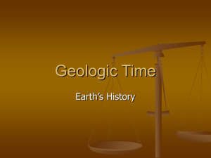 Geologic Time - Cal State LA