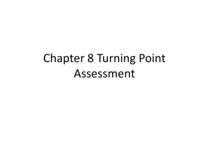 Chapter 8 Turning Point Assessment