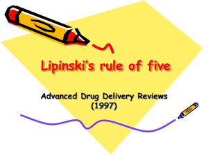 Lipinski's rule of five