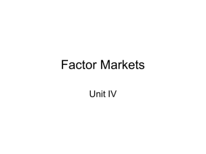 Factor Markets - Cobb Learning