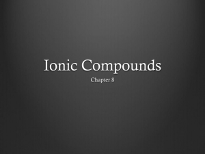 Ionic Compounds - Biloxi Public Schools