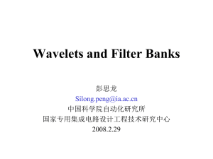 Wavelets and Filter Banks