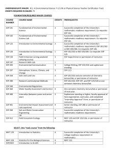 Requirements - University of Southern Maine