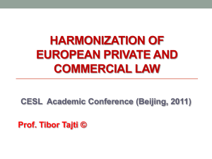 Researching & reforming European private law - China