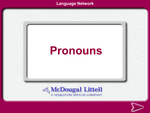 Pronouns power point