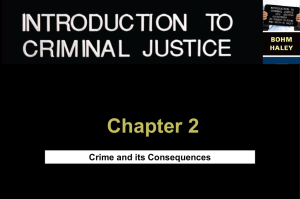 Chapter Two Crime and its Consequences