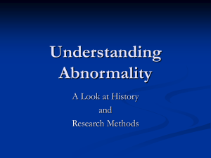 Understanding Abnormality
