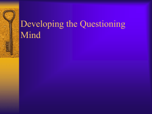 Questions - The Critical Thinking Community