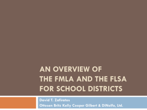 An Overview of the FMLA and the FLSA for School Districts