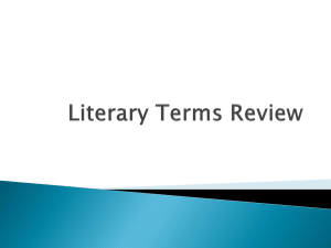 Literary Terms Review
