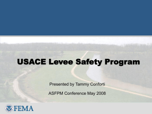 USACE Levee Safety Program - Corps Risk Analysis Gateway