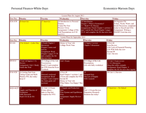 Personal Finance-White Days Economics