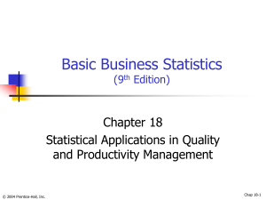 Basic Business Statistics (9th Edition)