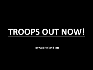 TROOPS OUT NOW!