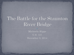 The Battle for the Staunton River Bridge PPT