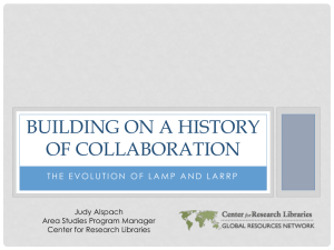 Building on A history of Collaboration