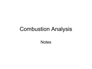 Combustion Analysis