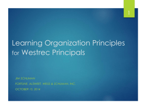 Learning Organization Principles for Westrec
