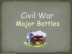 Civil War Battles Powerpoint