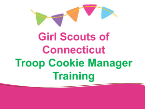 Troop Cookie Manager Training PowerPoint