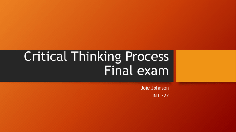psychological critical thinking exam (pcte)