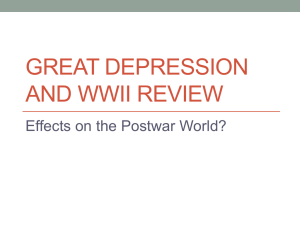 Great Depression and WWII Review
