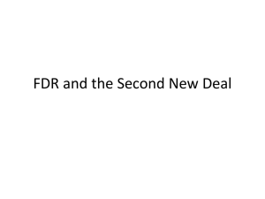 FDR and the Second New Deal