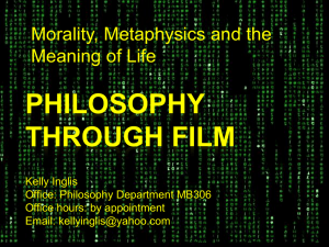 Philosophy Through Film - Kelly Inglis's Weblog