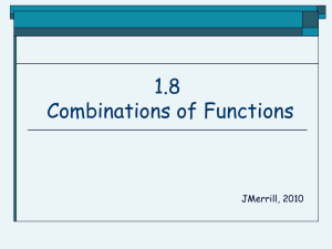 UNIT I: FOUNDATIONS FOR FUNCTIONS Expanded Function